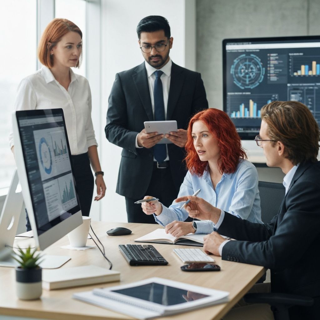 Aurelia IT team collaborating on technology solutions